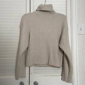 Cream turtleneck sweater